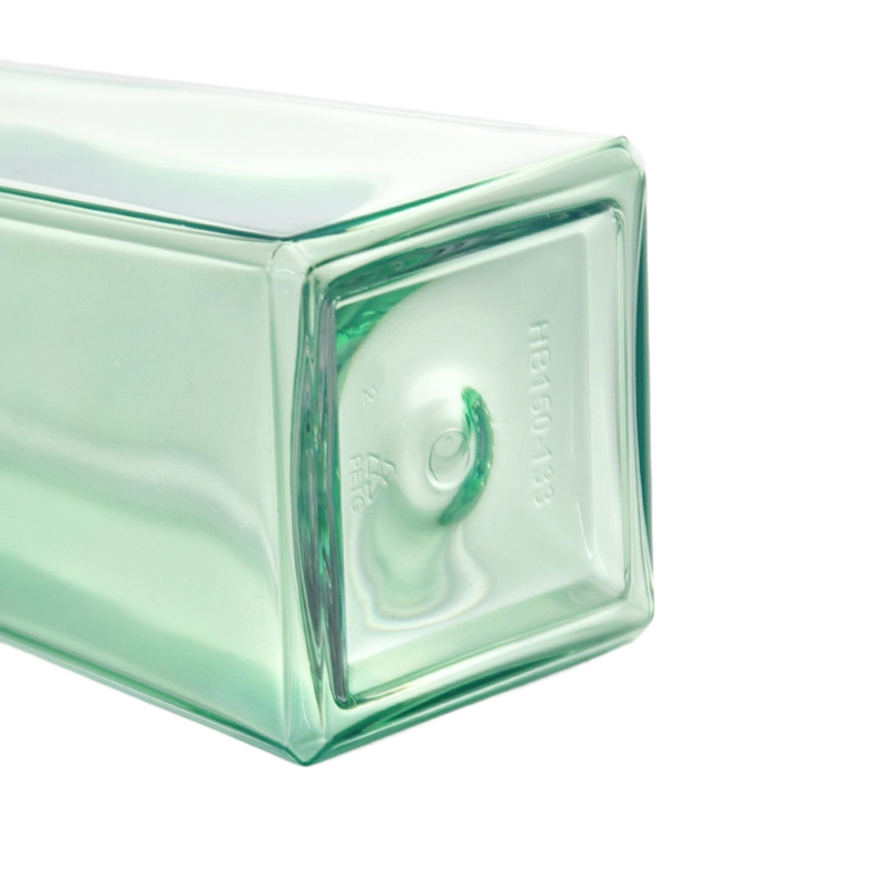 Frasco de loção PETG quadrado transparente de plástico