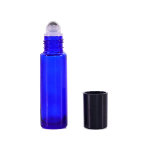 Frasco de óleo essencial de vidro azul 15ml para cosméticos